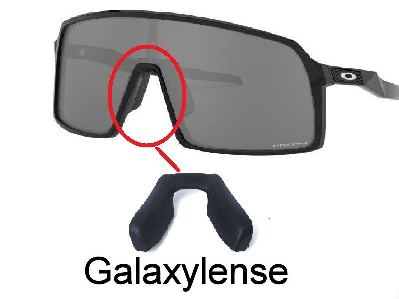 Galaxy Nose Pads Pieces Rubber Kit Replacement For Oakley Sutro Sunglasses Black