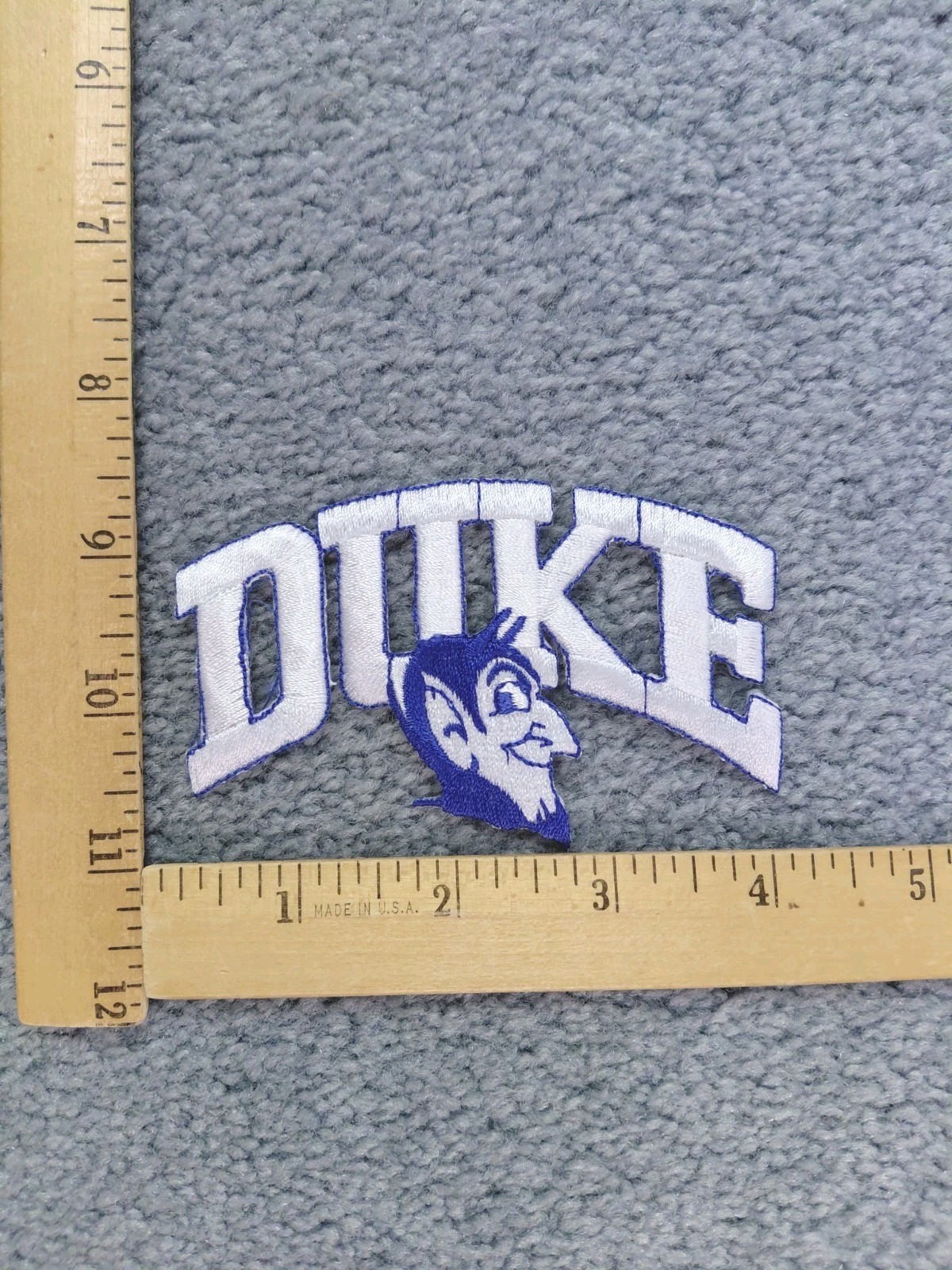 1 RARE DUKE BLUE DEVILS NCAA COLLEGE IRON ON PATCH free shipping