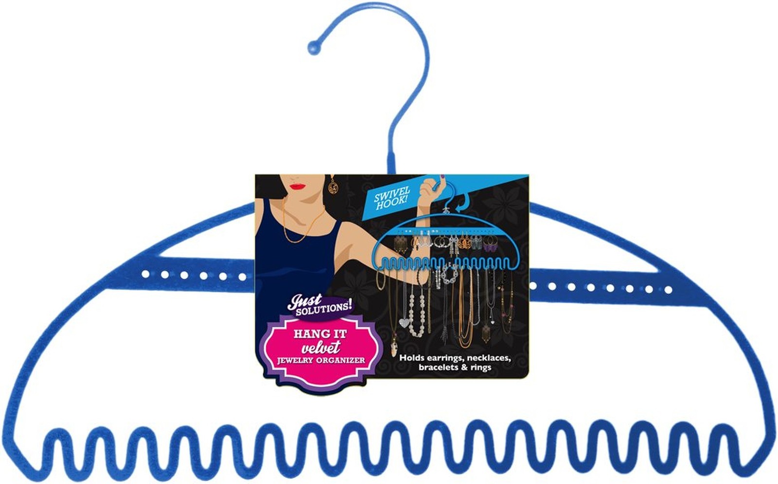 Hang It Jewelry Organizer - Stores Earrings, Bracelets, Rings and Necklaces |...