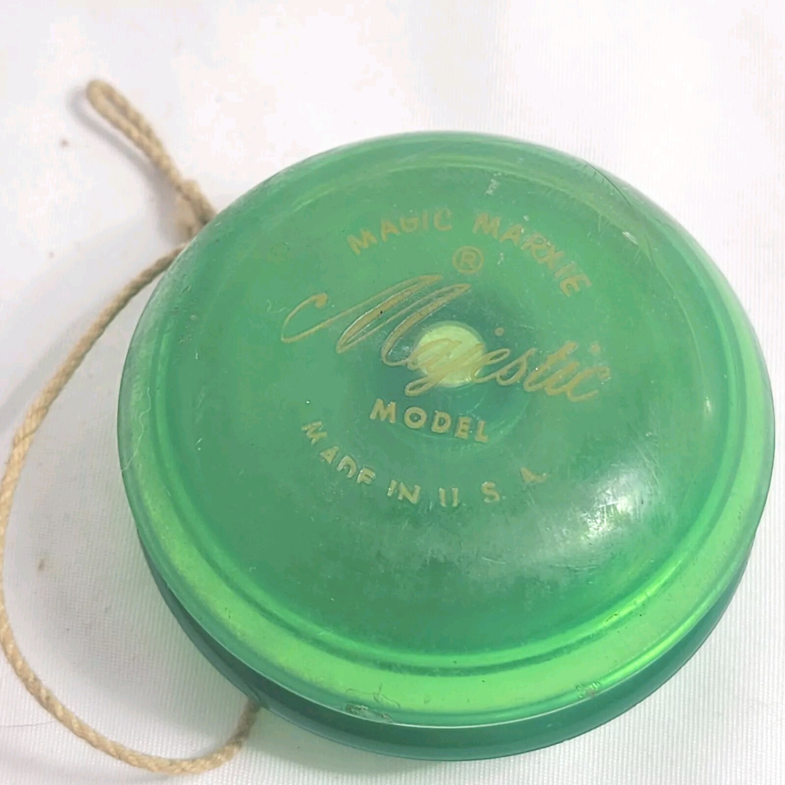 Vintage Magic Marxie Yo-Yo Majestic Model Green Classic Toy Made in USA