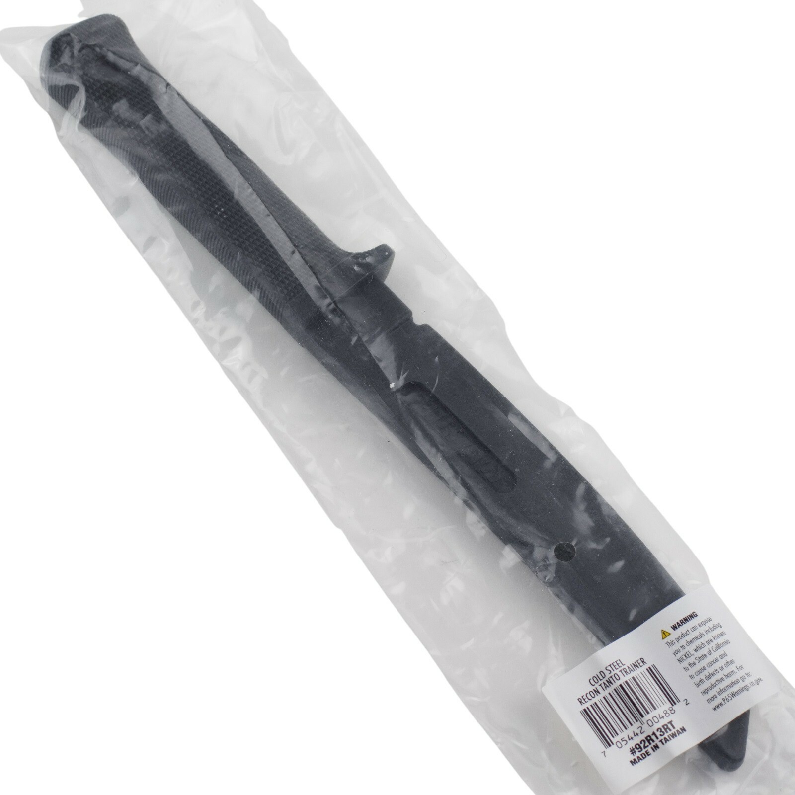 Cold Steel Recon Trainer Fixed Blade Rubber Tip Knife Black Training Tool 11.625
