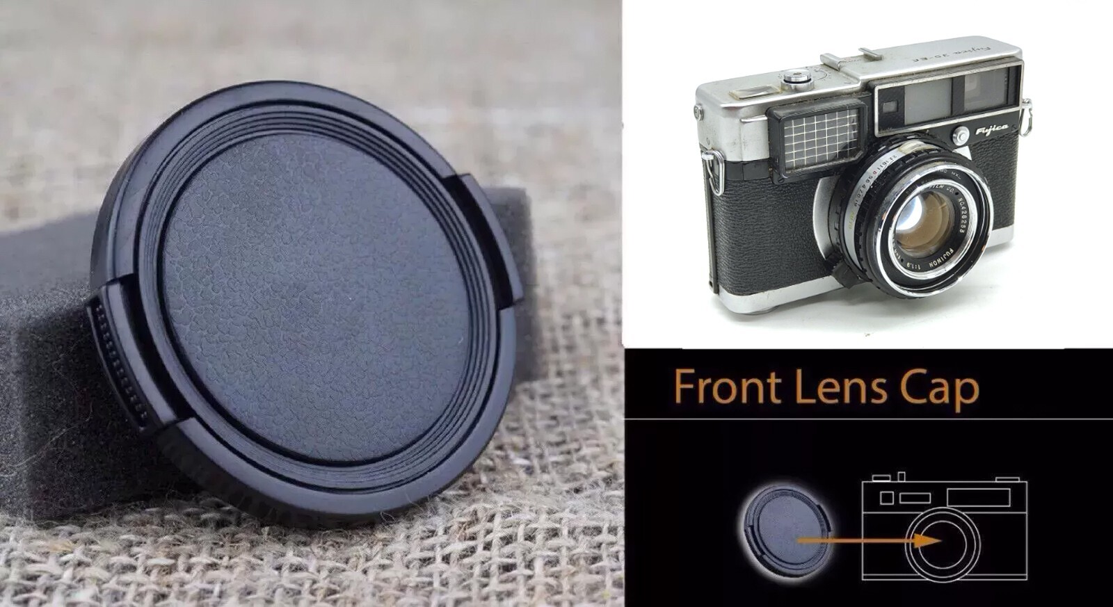 Camera Lens cap cover Protective for Fuji Fujica Fujica 35-EE