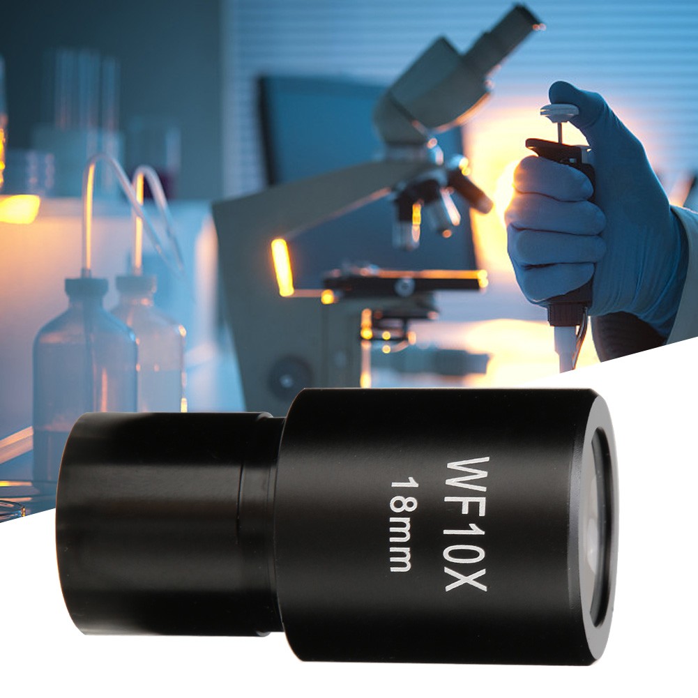 High-Quality WF10X Eyepiece Lens With Scale For Microscope NEW↑