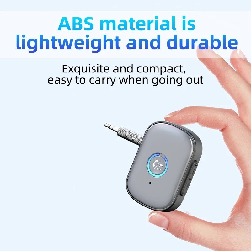Bluetooth 5.3 Audio Receiver AUX 3.5mm Jack Stereo Wireless Audio Adapter