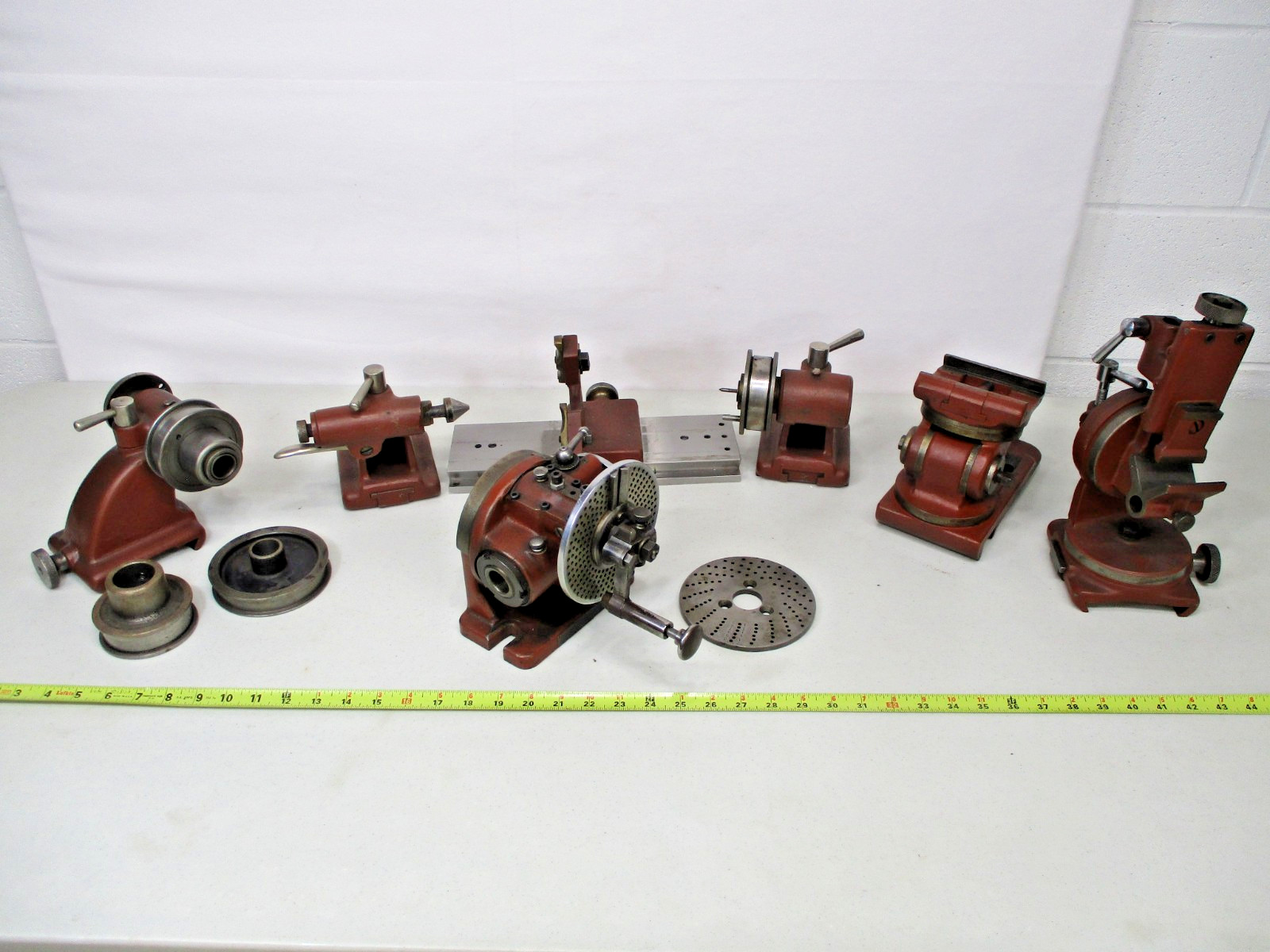 7 pc BROWN & SHARPE # 145 Universal Grinder Machinery Attachment Rotary Indexer