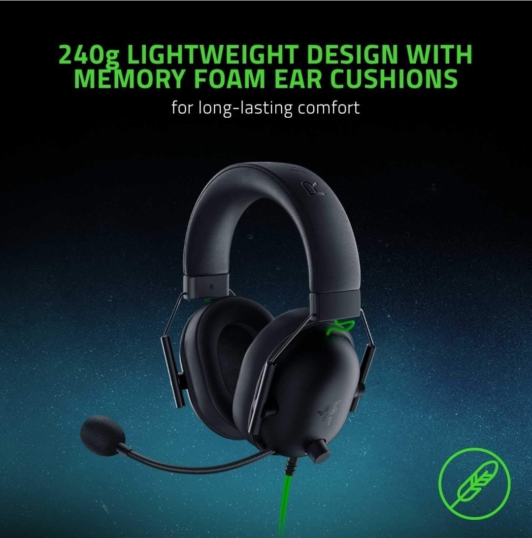 Razer BlackShark V2 X WIRED Gaming Headset 7.1 Surround PC, PS5, Xbox, Switch™