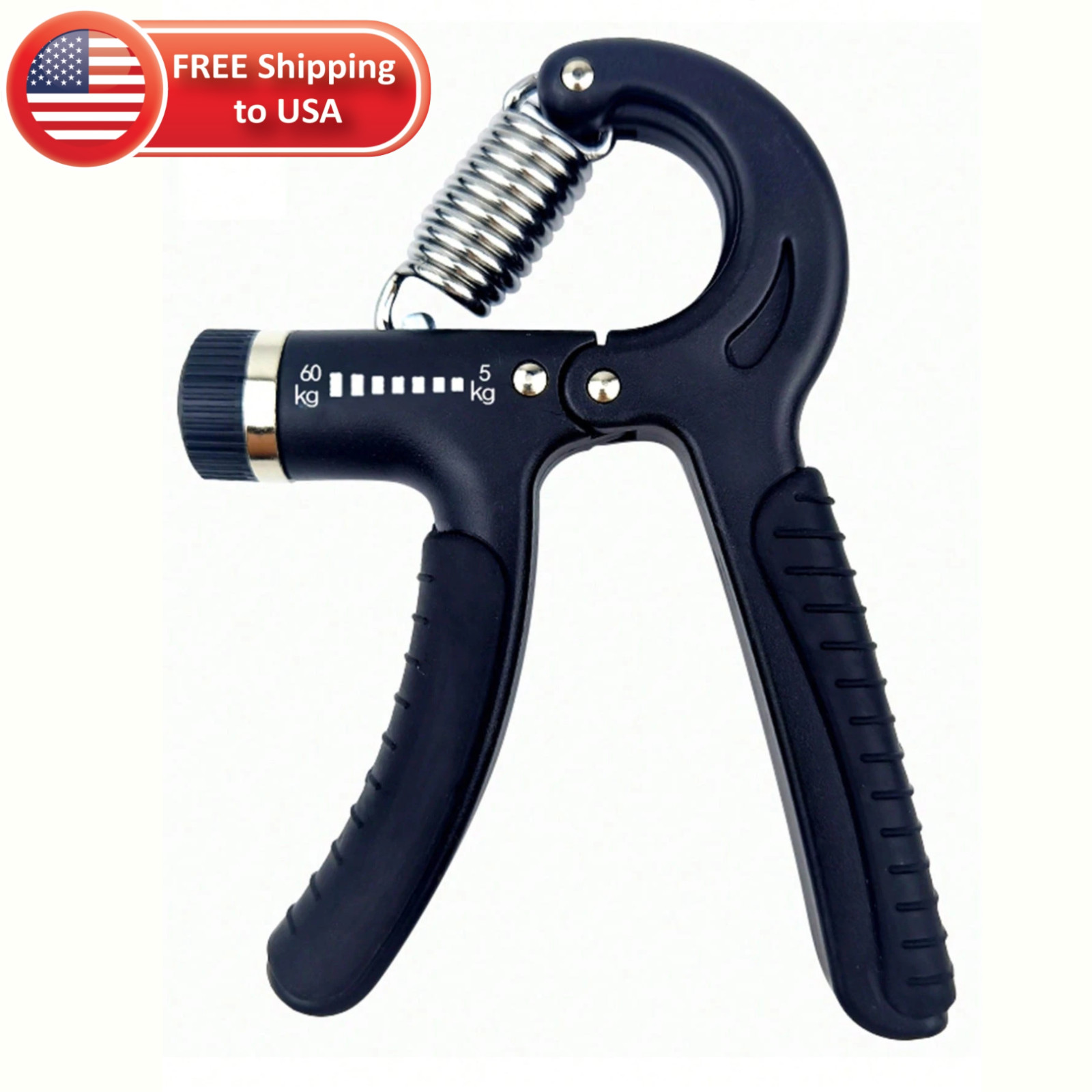 Hand Grip Strengthener Finger Forearm Trainer Rehab Exerciser Power Trainer USA