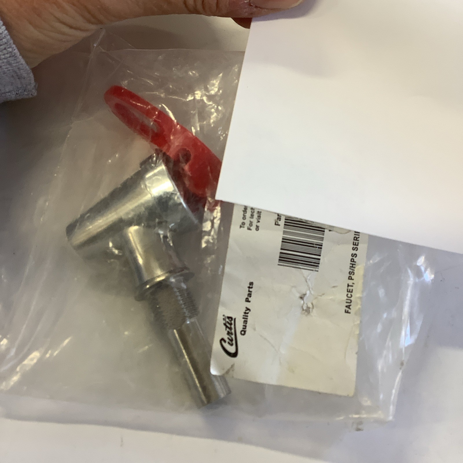Wilbur Curtis Faucet, WC-1809-P  Ps/Hps Series Hot Wtr Genuine OEM WCWC-1809-P
