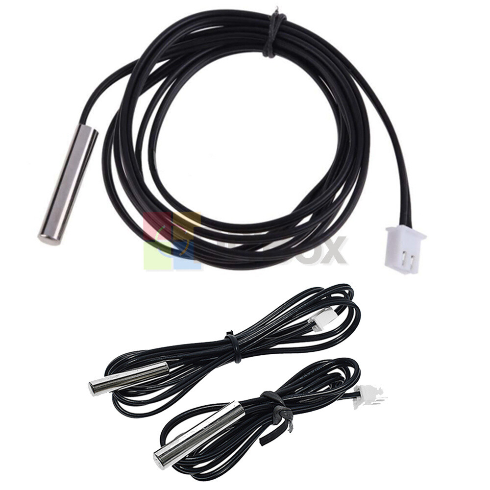10K 50/100cm Temperature Sensor Probe, Waterproof NTC Thermal Sensor Cable New