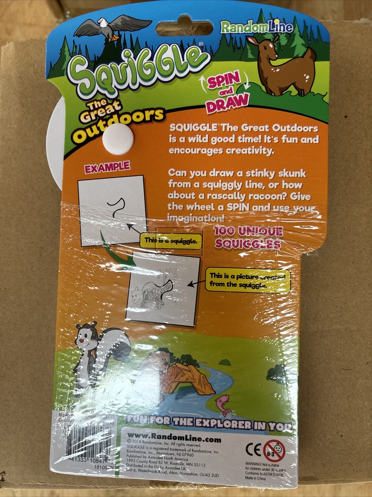 RandomLine Doodle Pad Squiggle The Great Outdoors NEW