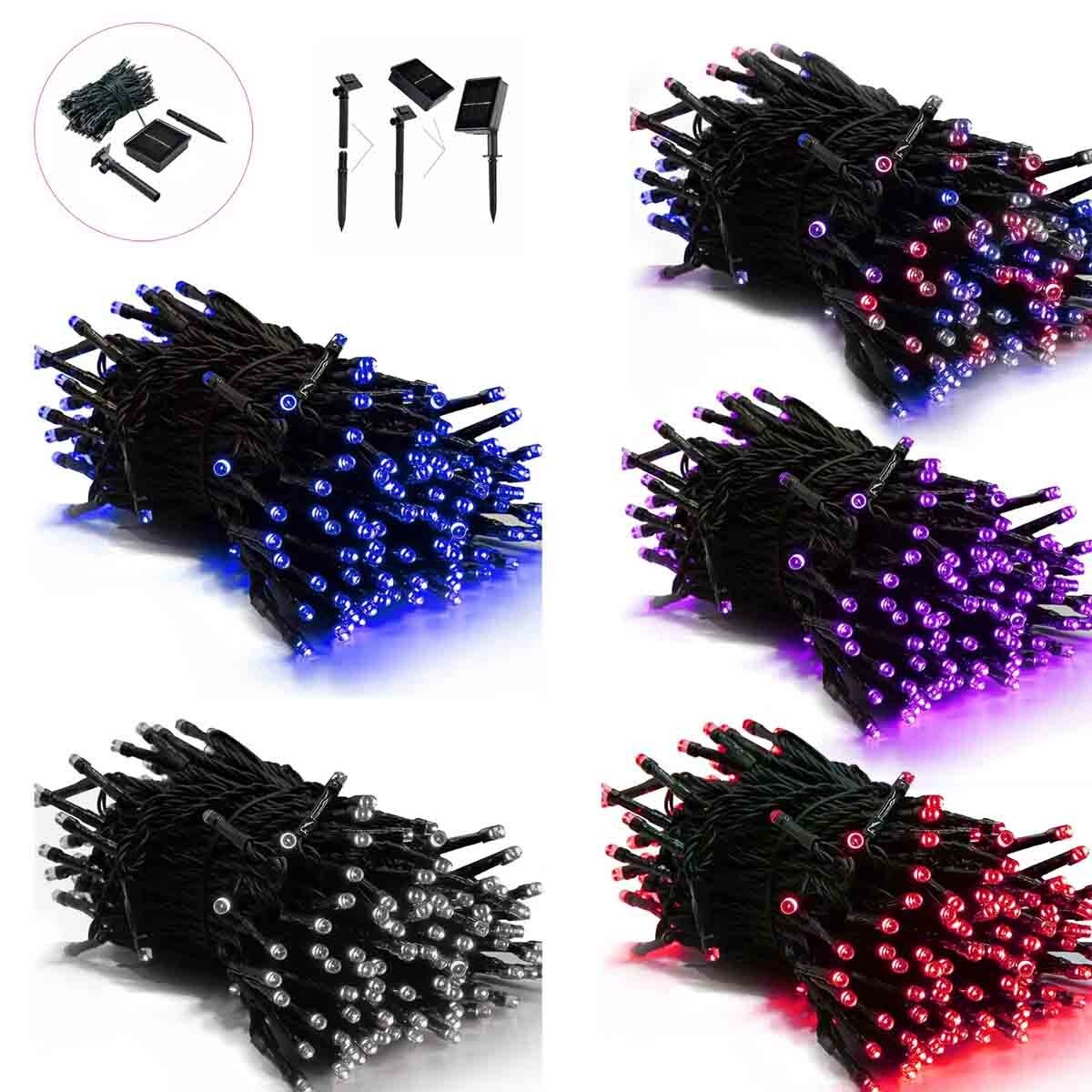 100 LED Solar Outdoor Waterproof Lights Outdoor Garden Wedding Party Christmas