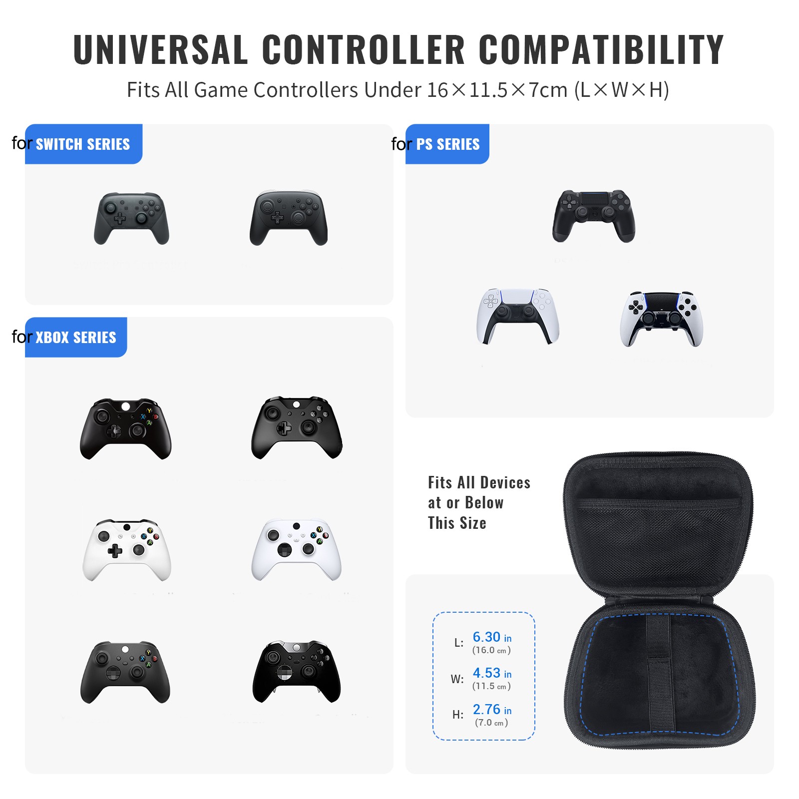 For Steam Controller2 Silicone Cover Protective Bag Hard EVA Travel Storage Case