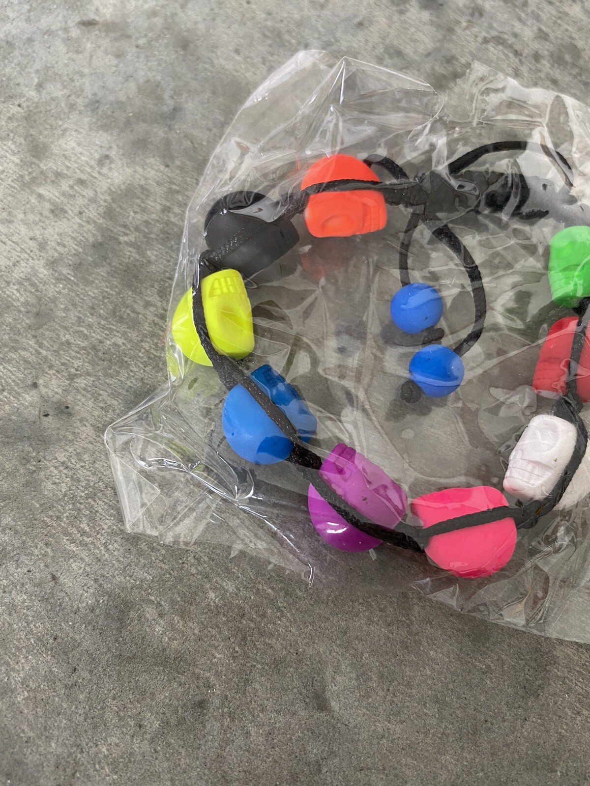 Artisan Multicolor Skull Skulls Rope Bracelet