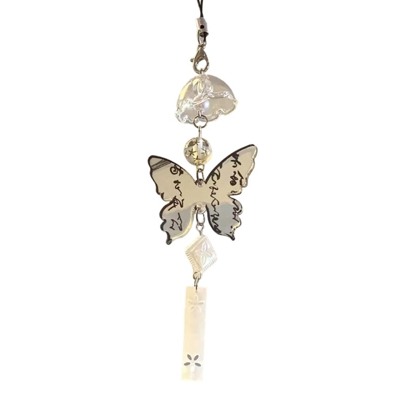 Multifunctional Phone Strap Bag Pendant Acrylic Texture for Youthful Individuals