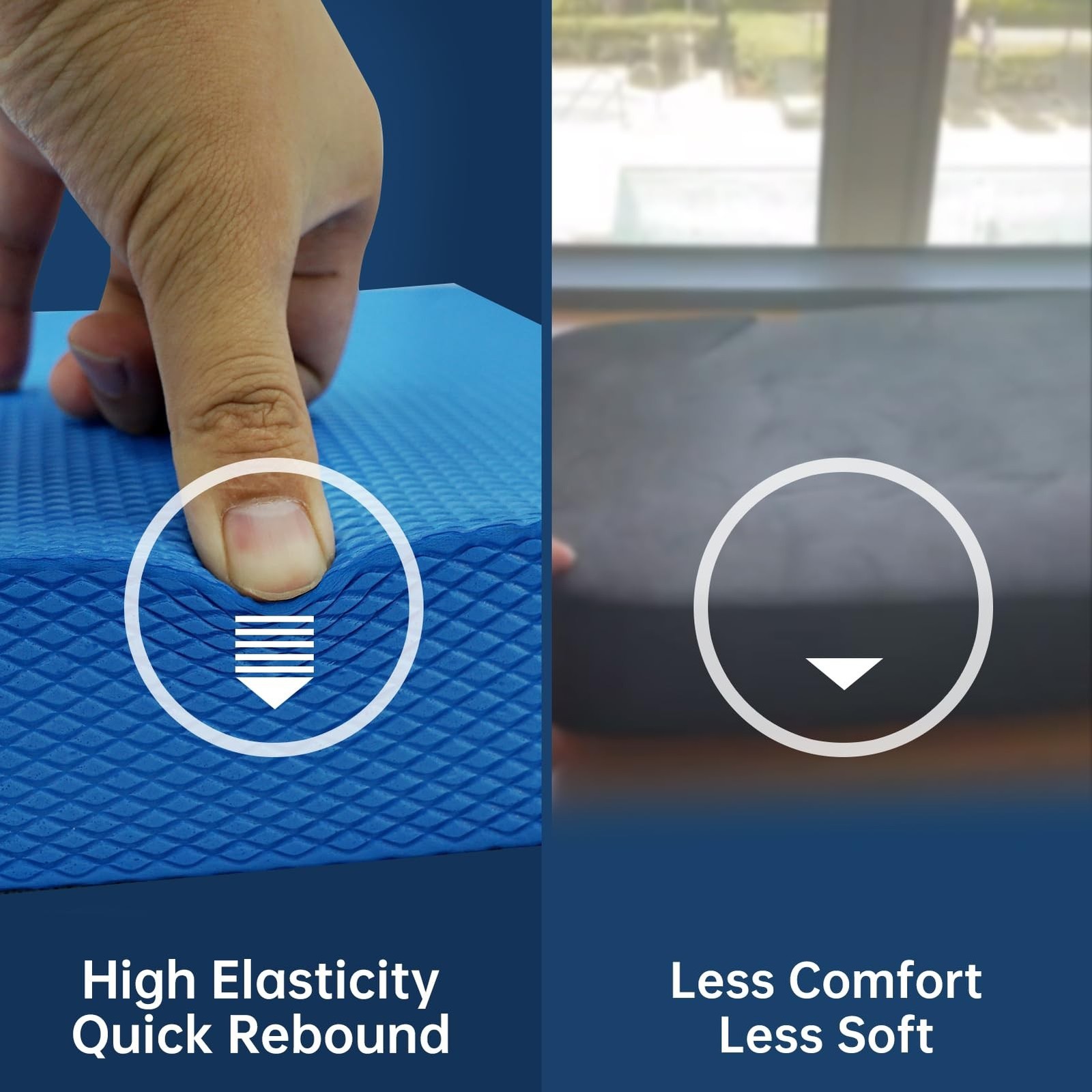 Exercise Balance Pad，High-Density Balance Foam Mat for Physical Therapy E
