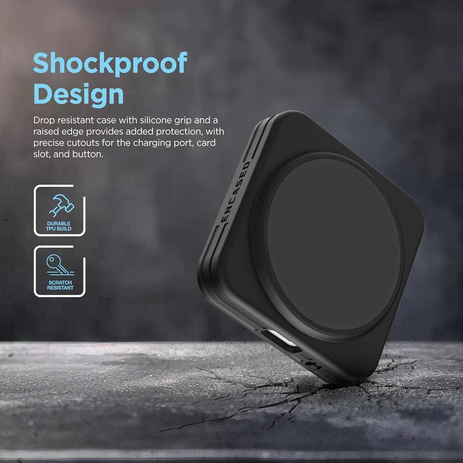 Dock for Square Card Reader (2Nd Gen.) with Removeable Protective Case - Magneti