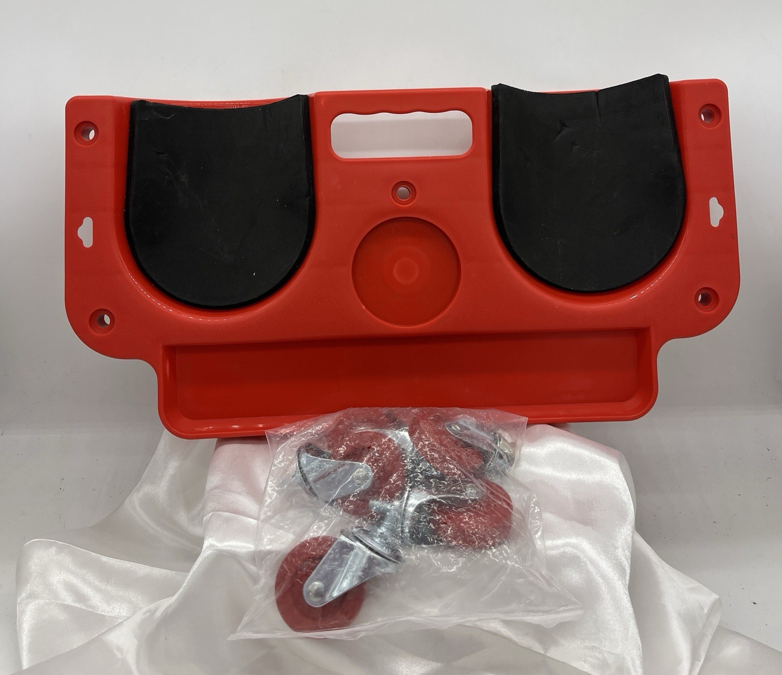 ABS High-Impact Frame Rolling Knee Cart with Rolling Knee Pads for Mechanics
