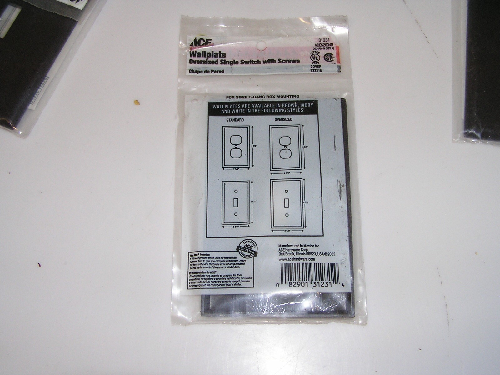 10 Brown LARGE Mid-Size Toggle Switch Plastic Cover Wallplate Switchplates 31231