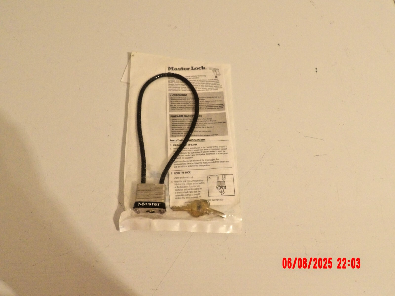 Master Gun Lock New
