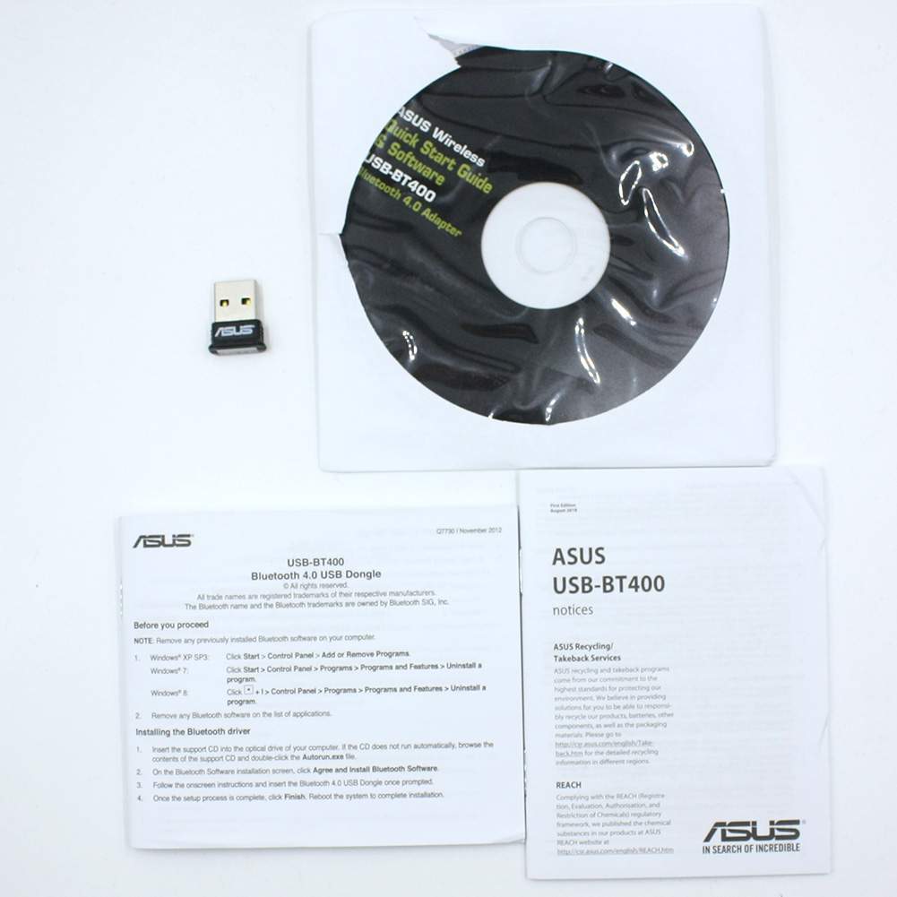 New Asus USB-BT400 Wireless Network USB 2.0 Bluetooth 4.0 Adapter Dongle Win10