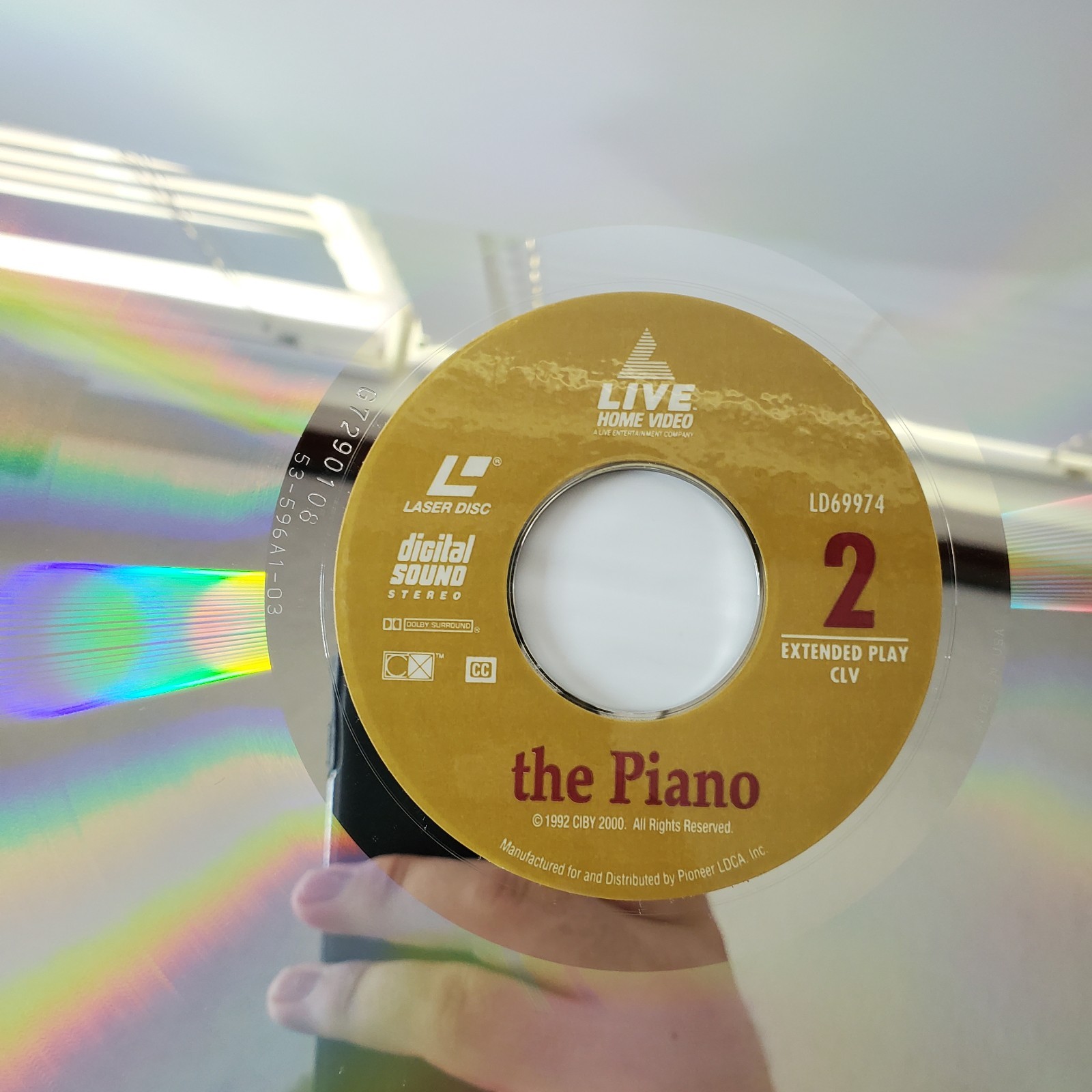 The Piano Laserdisc Vintage 2 Disc Set Jane Campion Extended Play