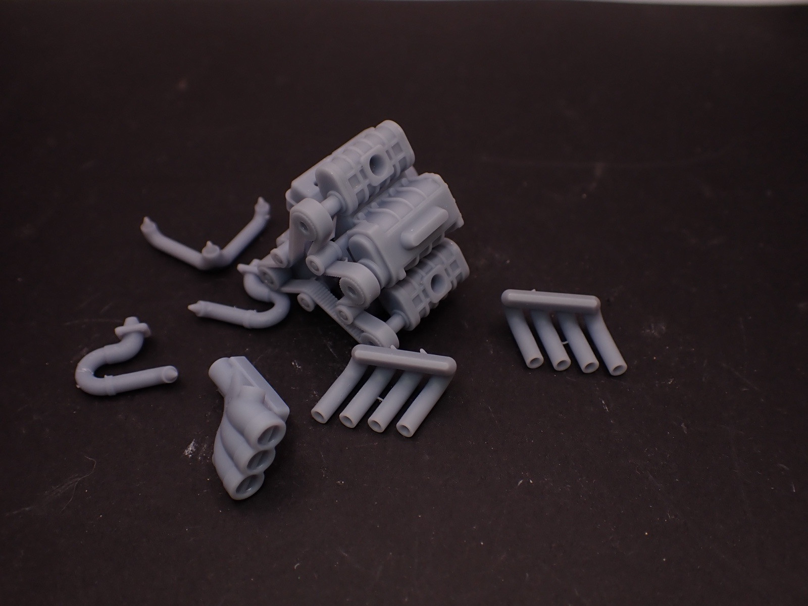 Triple Supercharged Engine 1/24 1/25 3D printed