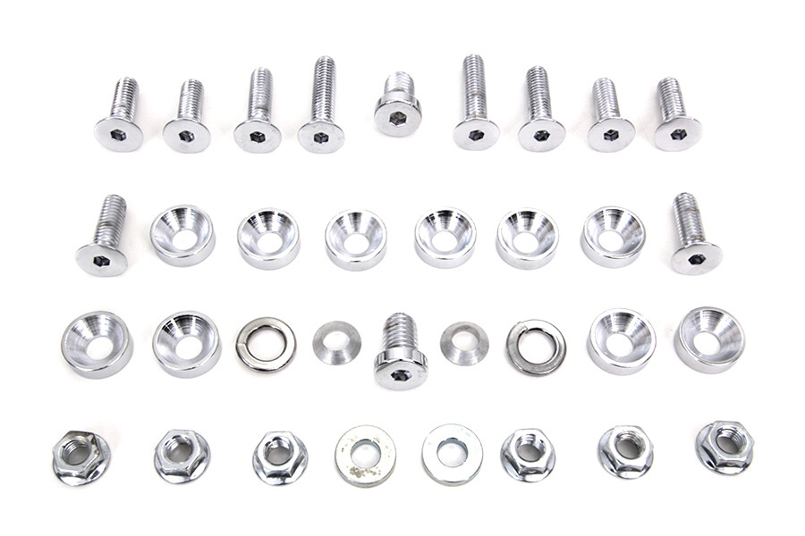 Colony 9920-46 Chrome Rear Fender Strut Bolt Kit
