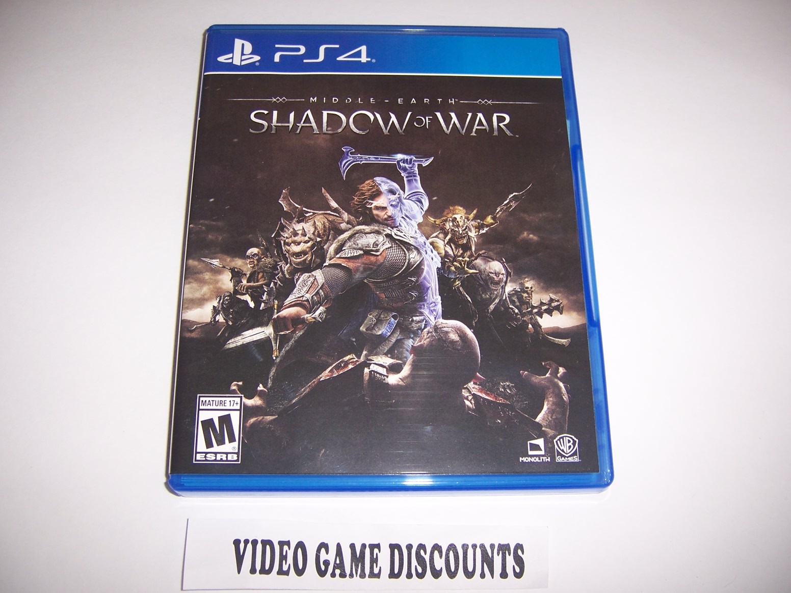Original Box Case Replacement Sony PlayStation 4 PS4 MIDDLE EARTH SHADOW OF WAR