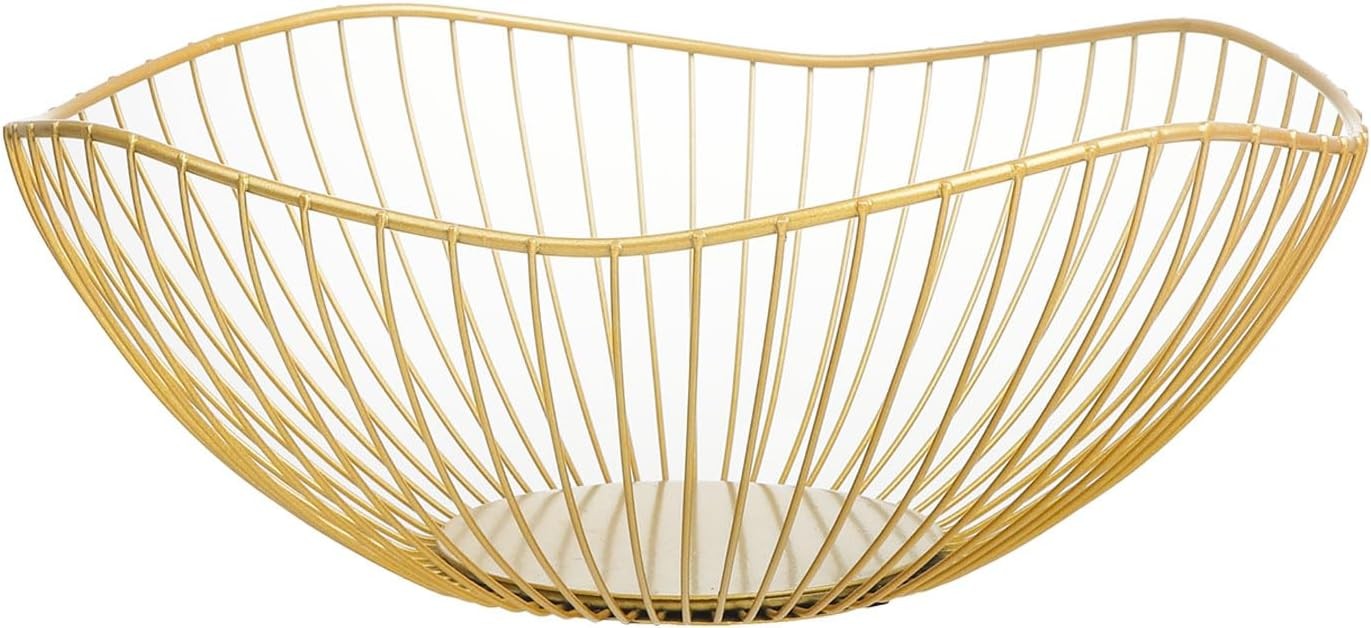 Classic Style Curved-Edge Modern Creative Stylish Single Tier Dish,Metal Iron