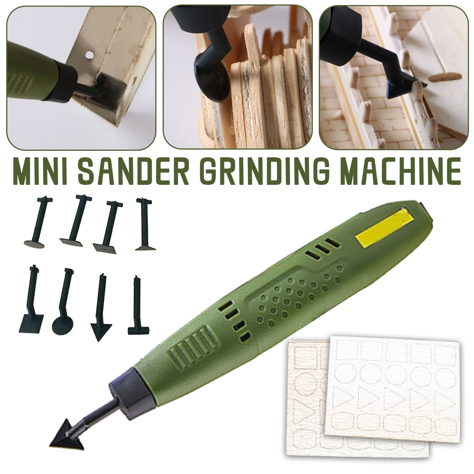 Mini Sander Grinding Machine Superfine Sander Etching Pen For Plastic Model Toys