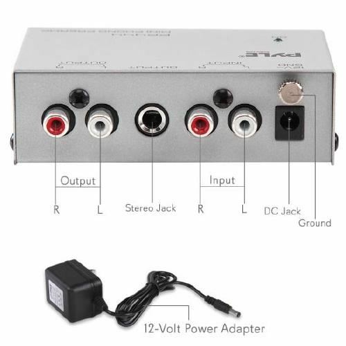 Pyle Ultra Compact Phono Turntable Preamp - PP444