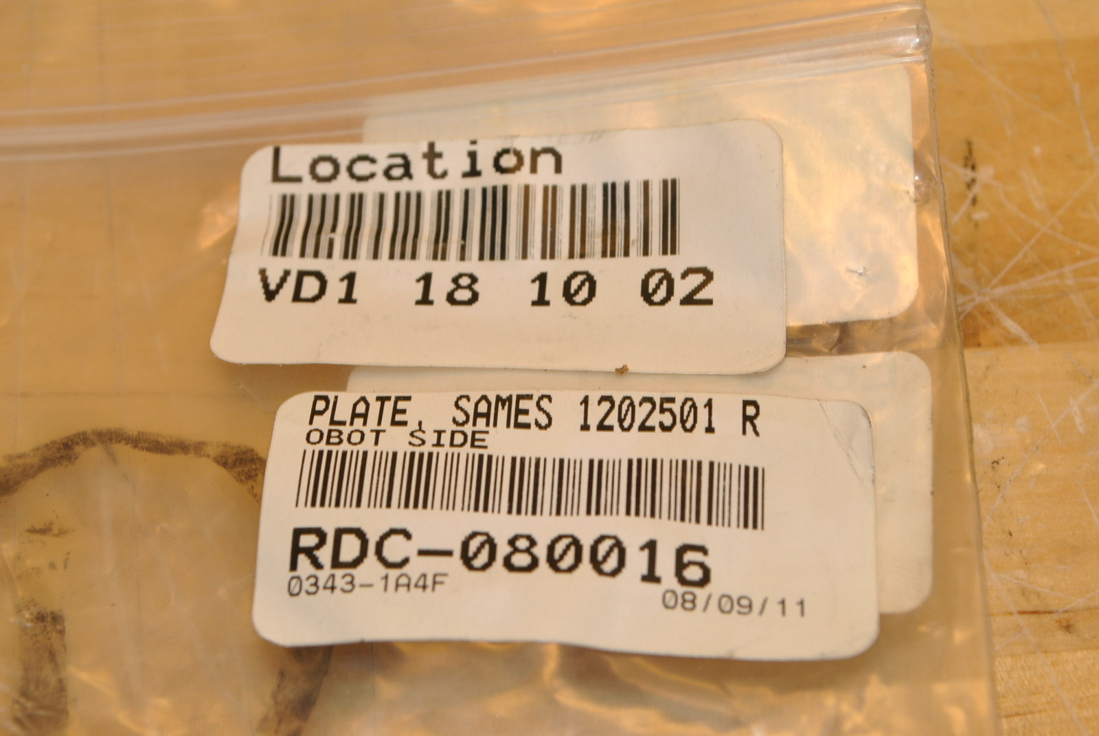 Sames Technologies 1202501 Robot Side Plate RDC-080016