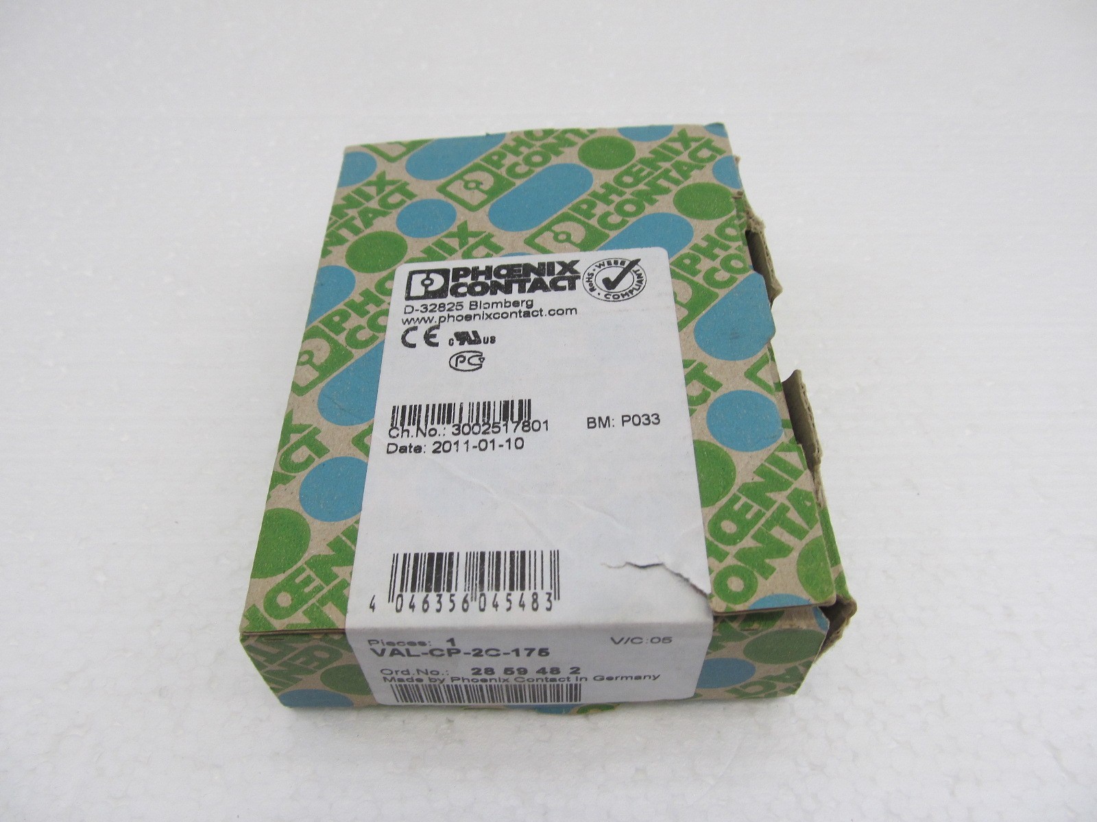 Phoenix Contact 2859482 VAL-CP-2C-175 Surge Protector New in Box