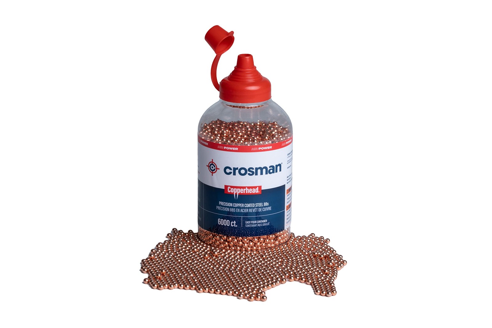 Crosman Copperhead 4.5mm Copper-Coated BBs (6000-count) 6000-count, Black