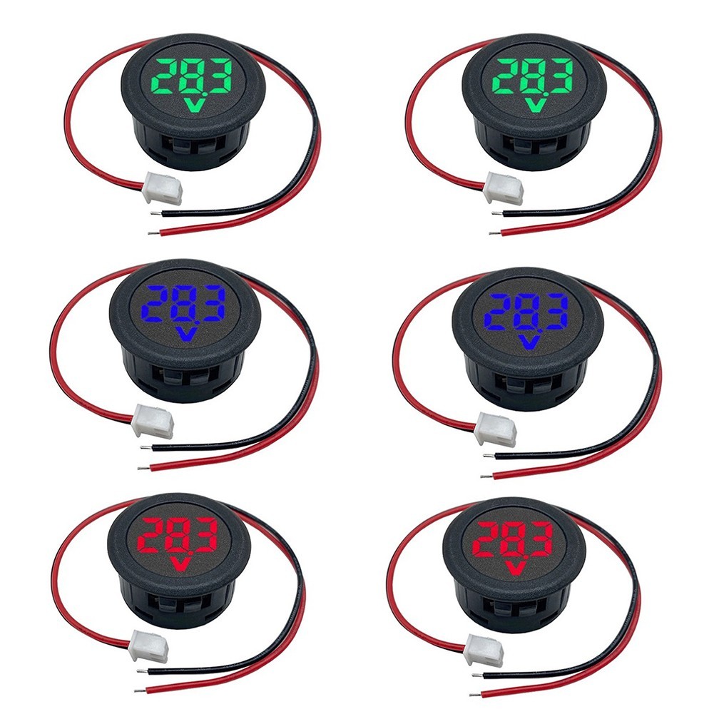 Sleek Design Waterproof Voltmeter with Reverse Polarity Protection Feature