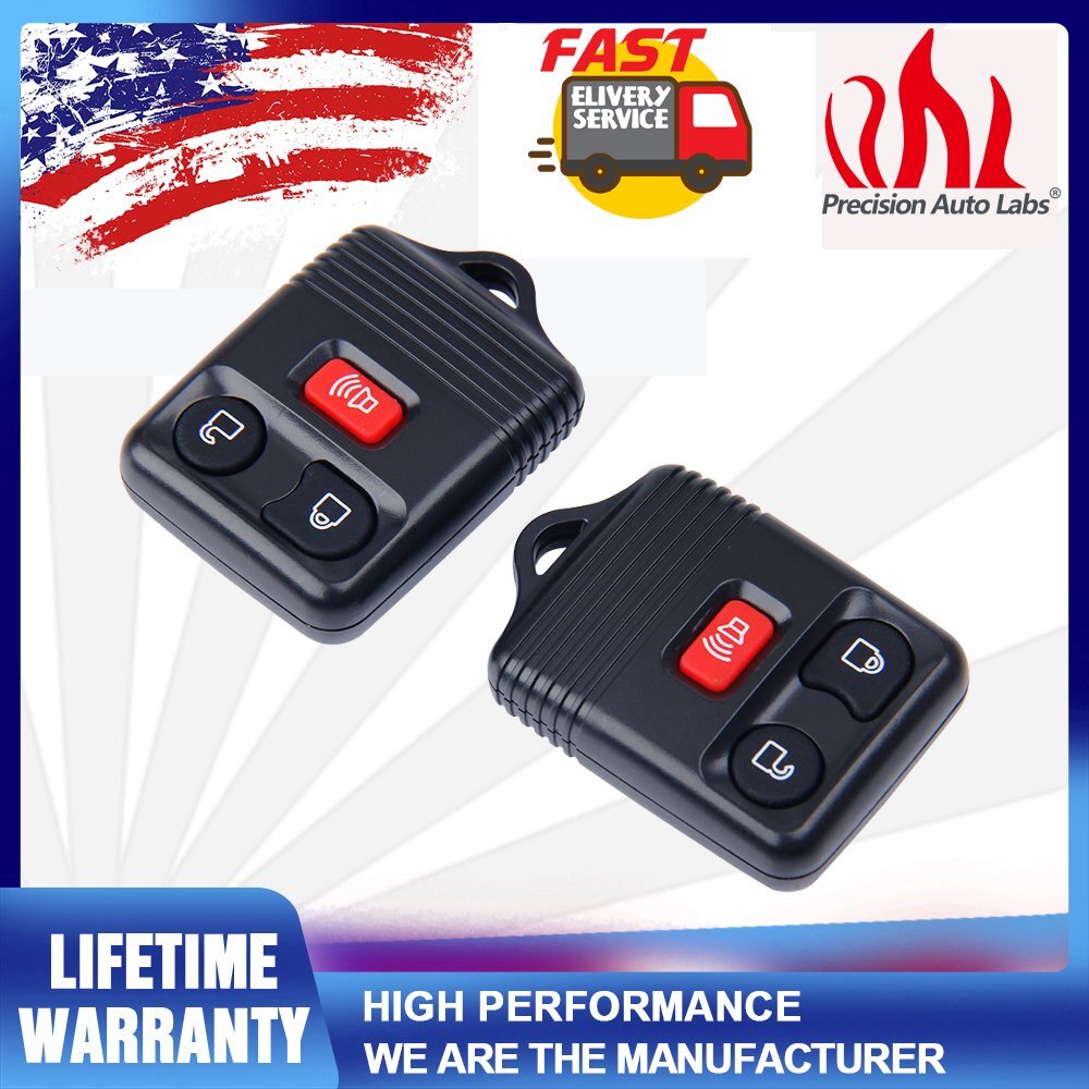 2 Remote Car Key Fob For Ford F-150 1999 2000 2001 2002 2003 2004 2005 2006 2007