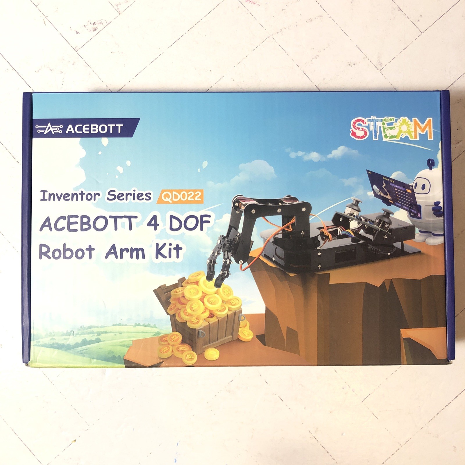 Acebott 4 Dof Robot Arm Kit - Inventor Series QD022 Steam