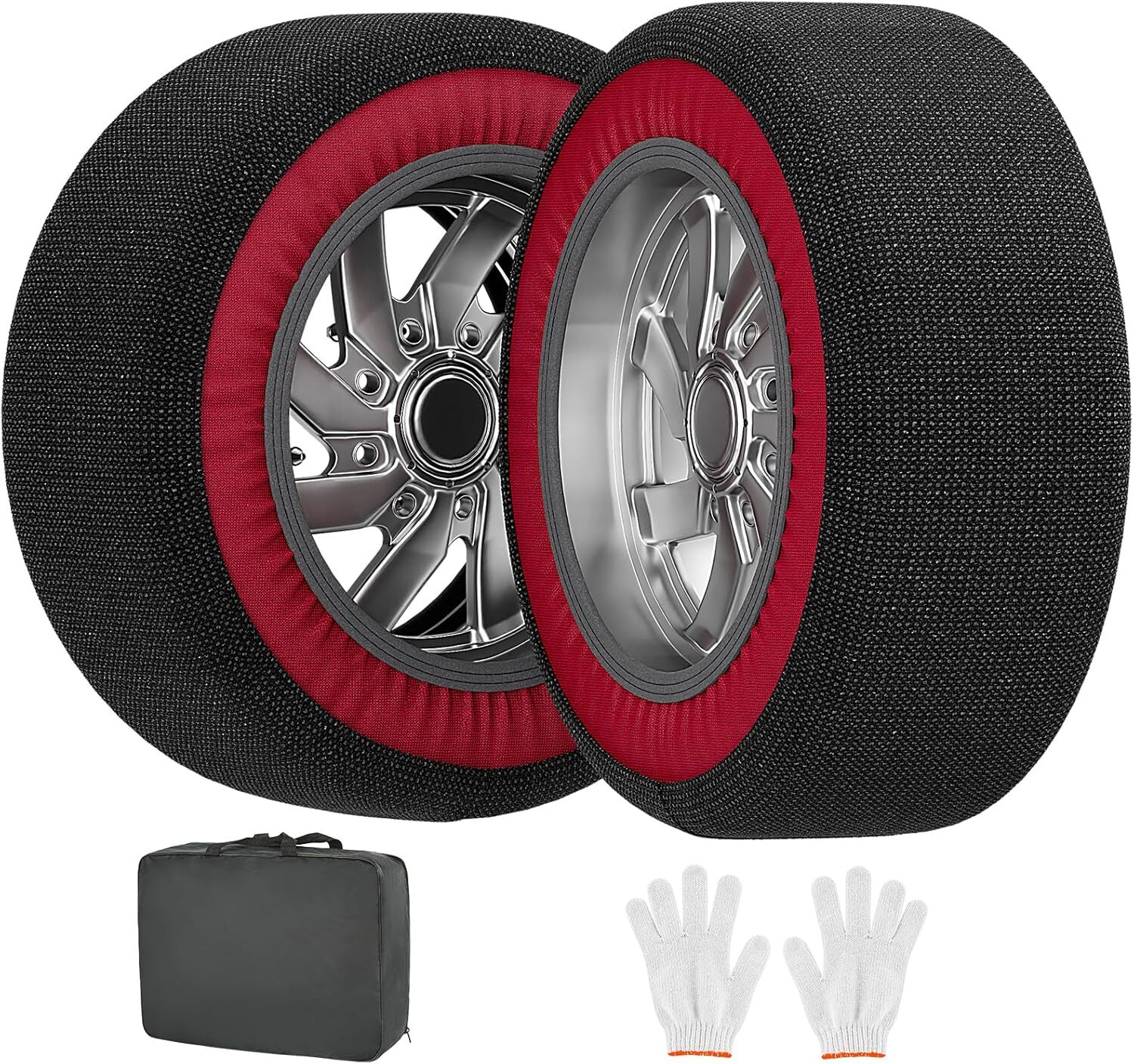 NAIZEA Automotive Snow Socks for Tires Snow Traction Device Medium Large XLLarge