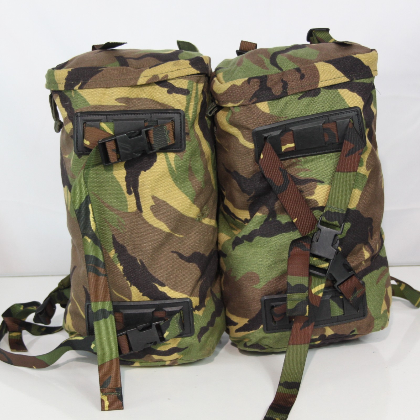 Genuine Surplus Dutch Army Double Pack Daysack Side Pouches Repaired (3474)