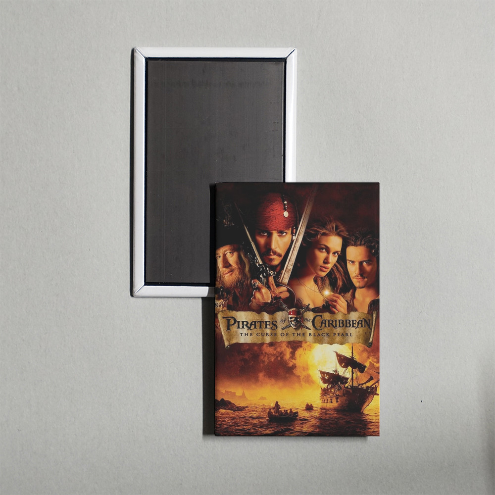 Pirates of the Caribbean The Curse of the Black Pearl Mini Movie Poster Magnet