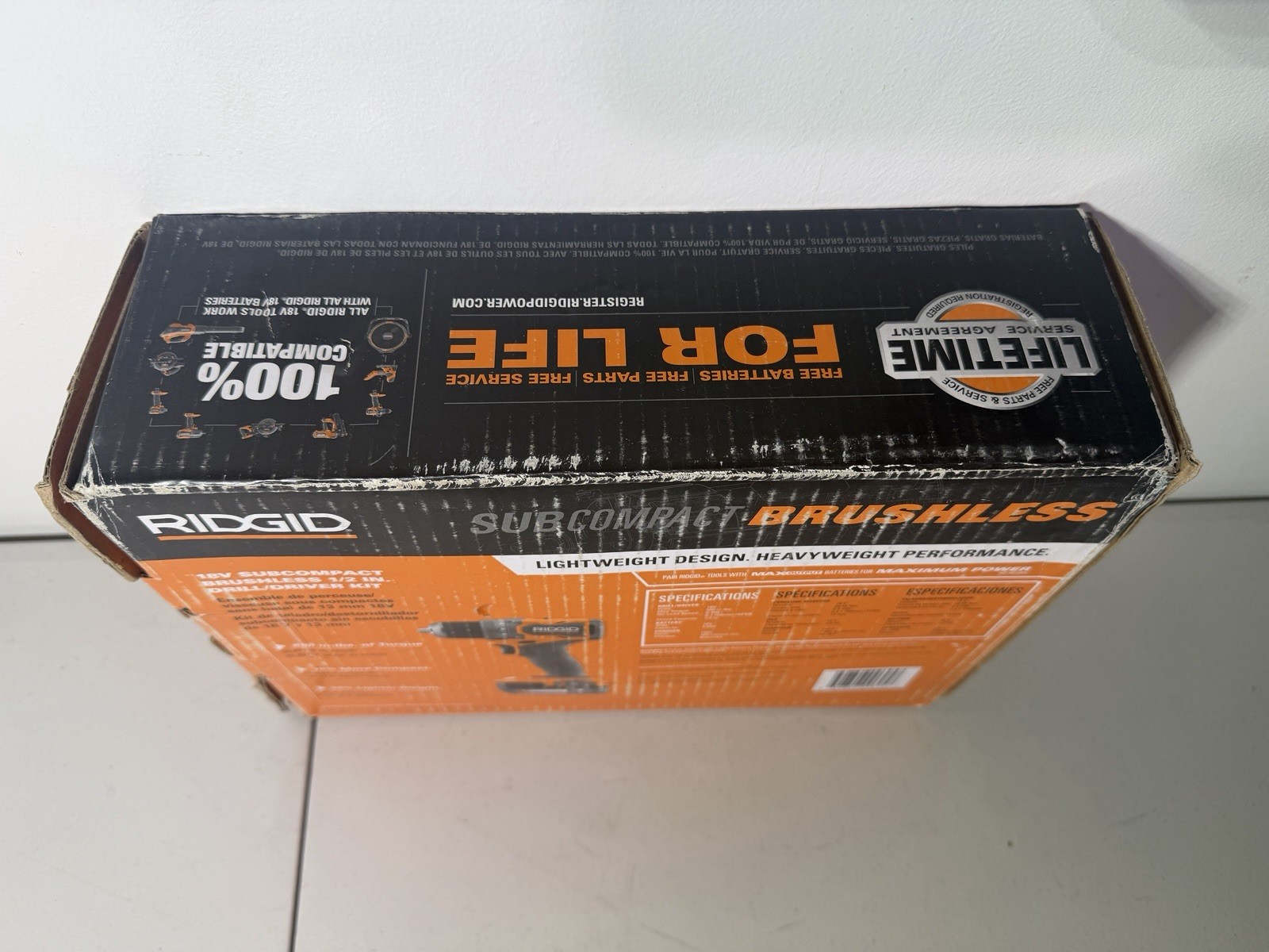 RIDGID 18V SubCompact Brushless Drill/Driver Kit 2Ah R87012K1