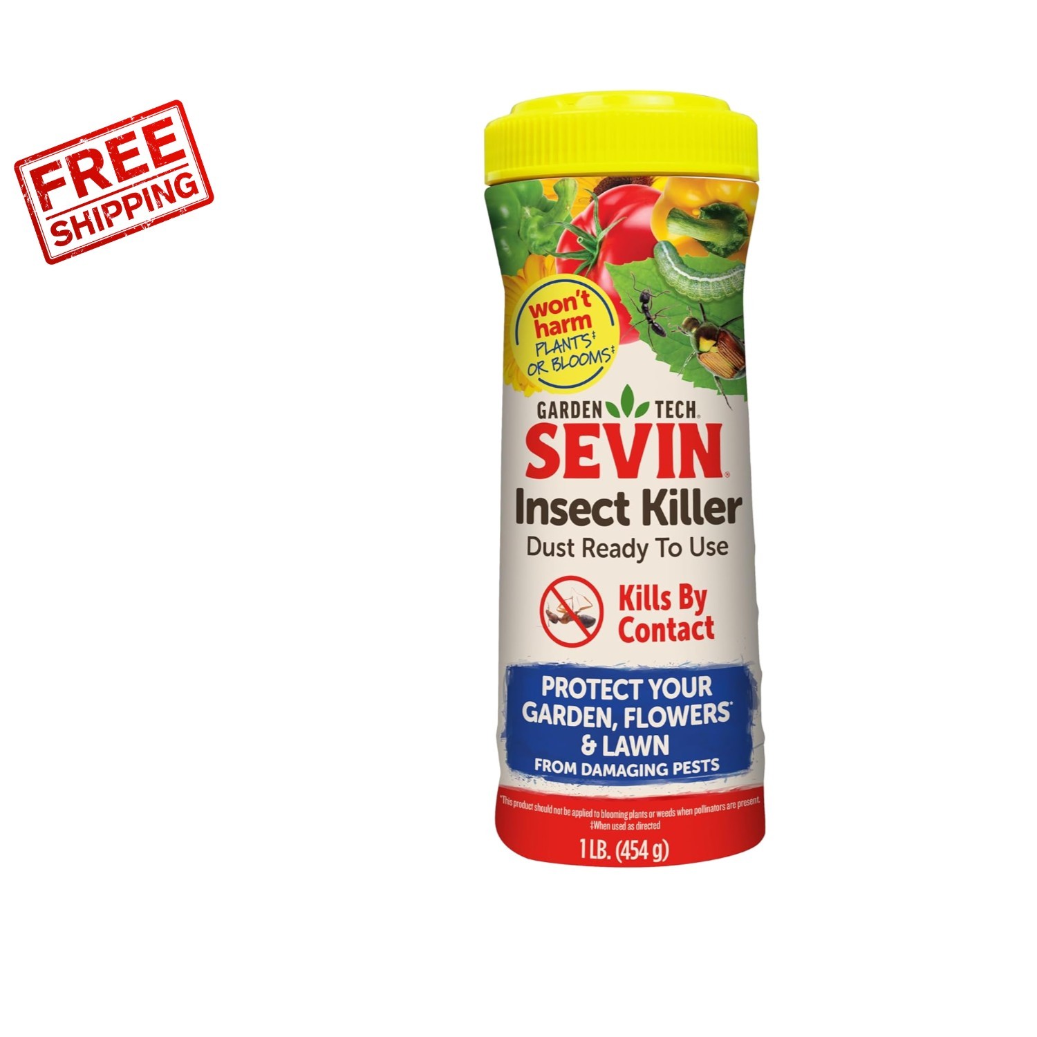 Sevin 1 lb Insect Killer Dust - Rapid Pest Control, Safe for Flowers and Plants