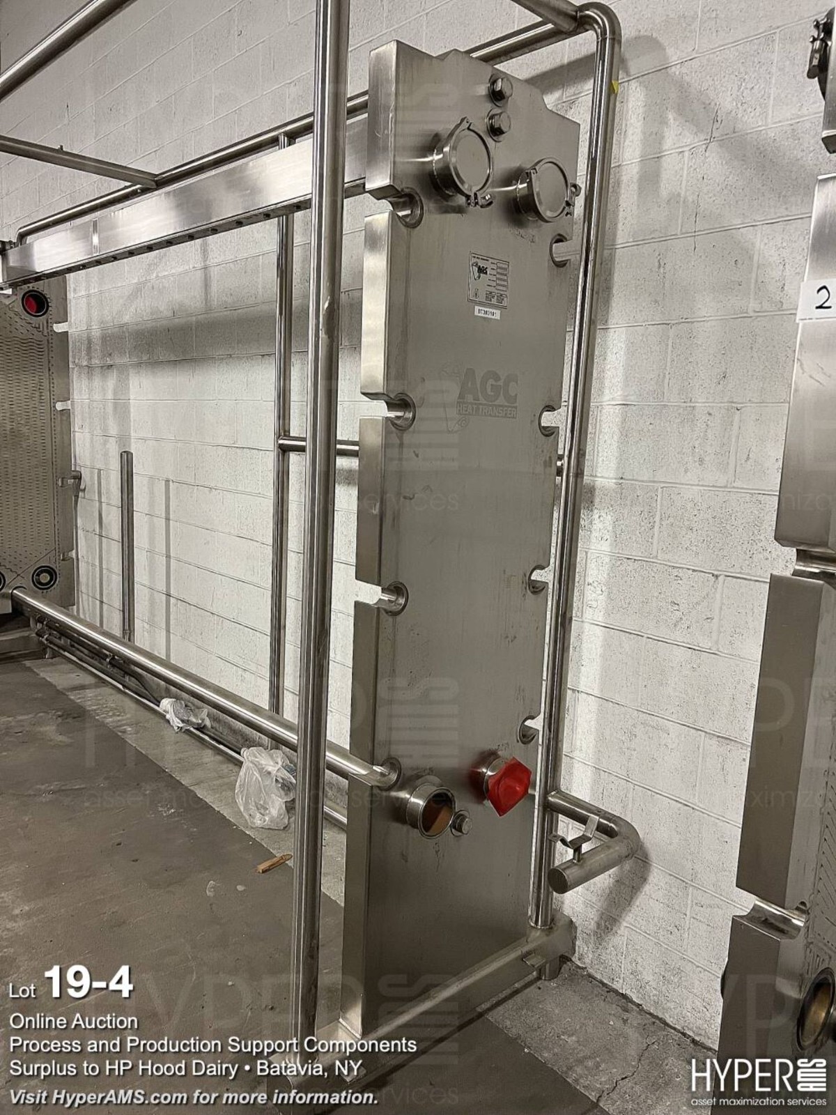 Agc AR56 Frame PRO5+ Stainless Steel Plate Heat Exchanger Pasteurizer APV Tetra