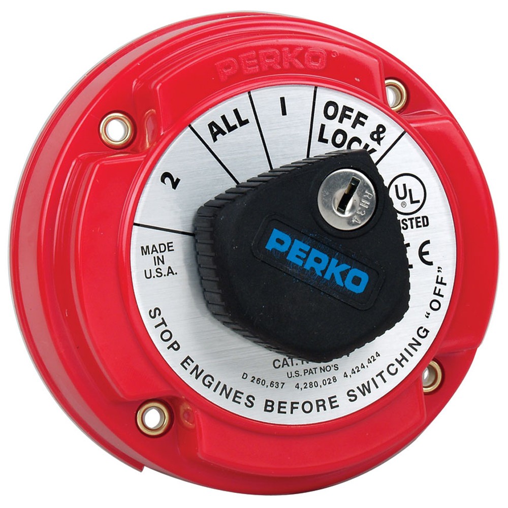 Perko 8504DP Medium Duty Battery Selector Switch w/Alternator Field Disconnec...