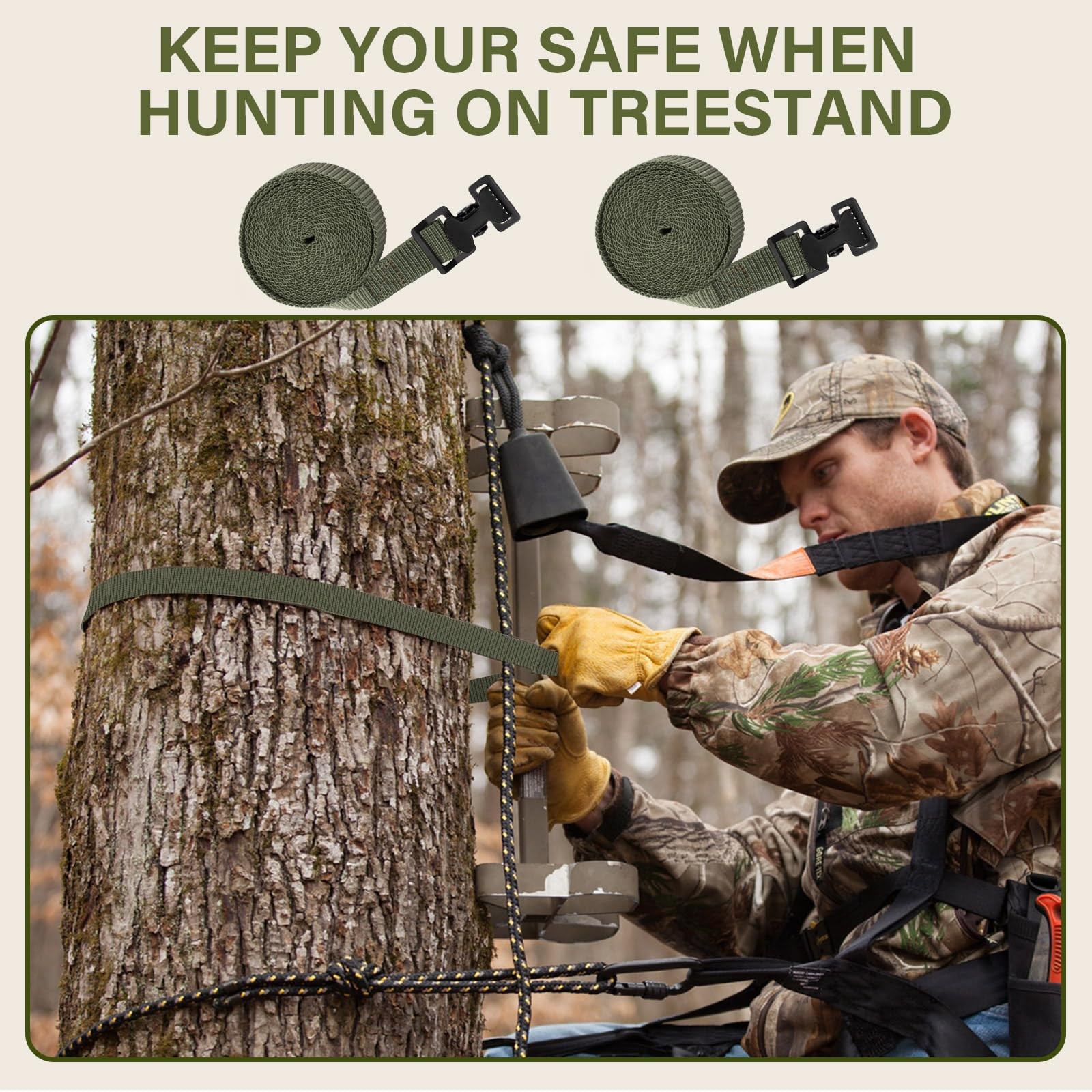 Pair Treestands Utility Straps for Summit Tree Stand, Stabilizer Strap, Climber