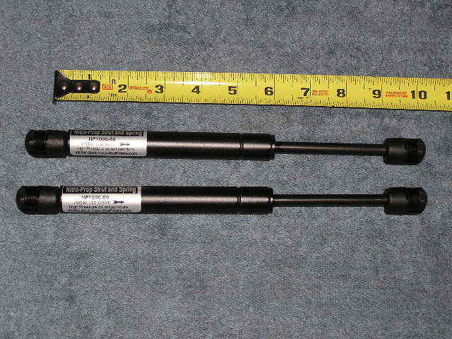 SET 10" Tool Toy Chest Shop Job Box Strut Lid Prop Rod Fits Spring Lift SL-30-60