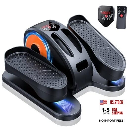 Under Desk Elliptical Machine, Electric Elliptical Leg Exerciser for Small