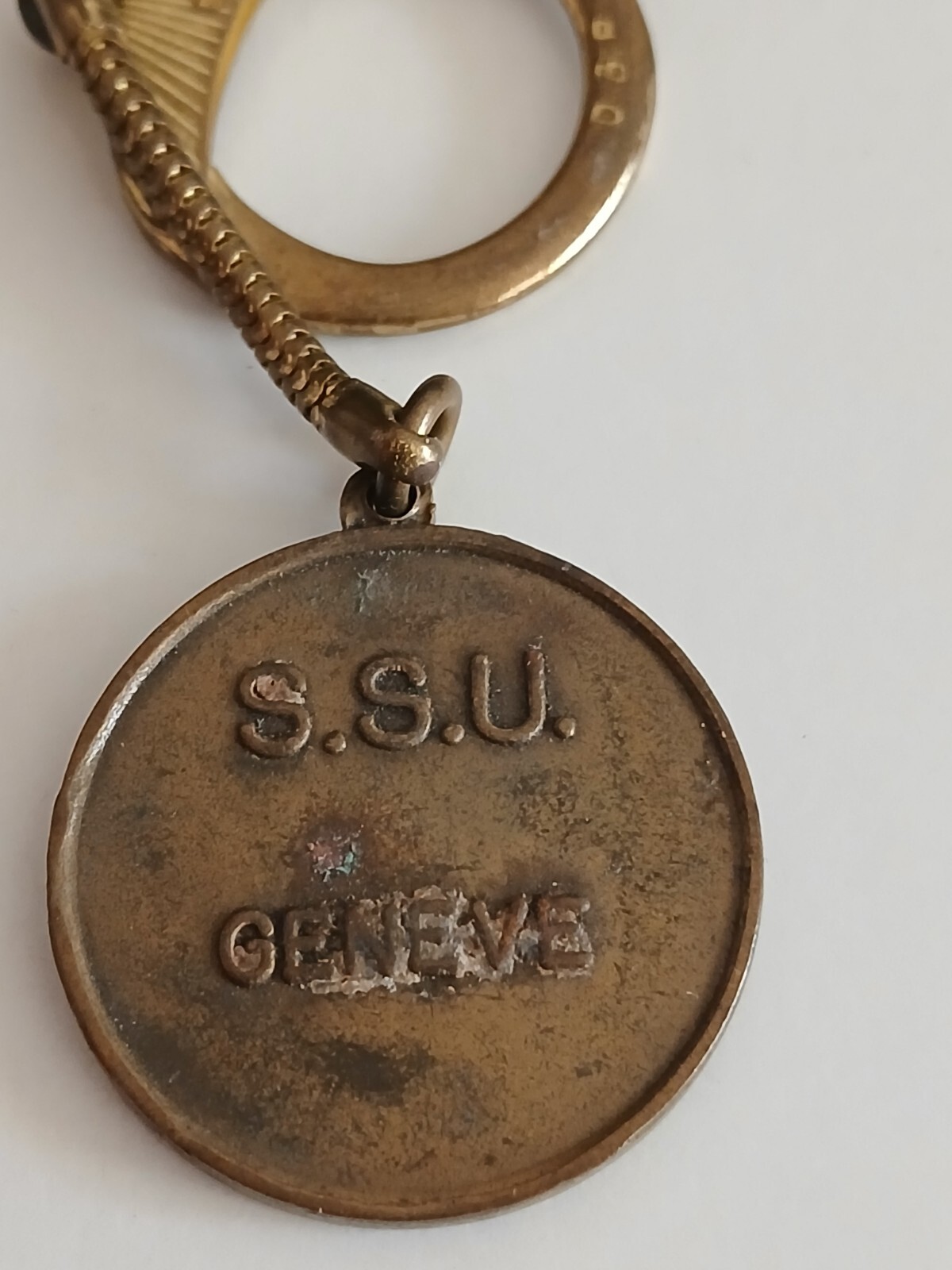 lux post tenebras coin keychain cml2