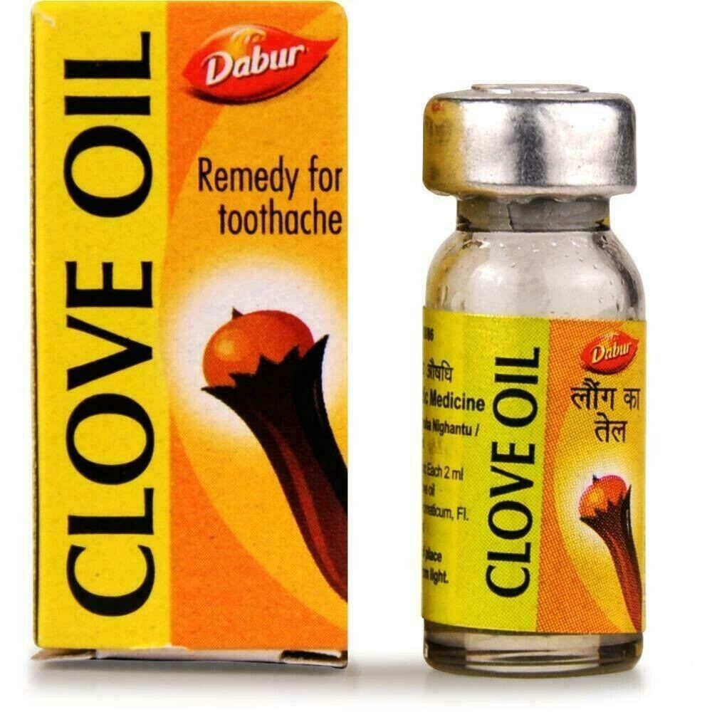 Dabur Ayurvedic Clove Oil (2ml) Best Remedy for Tooth Ache BUY 2 GET 2