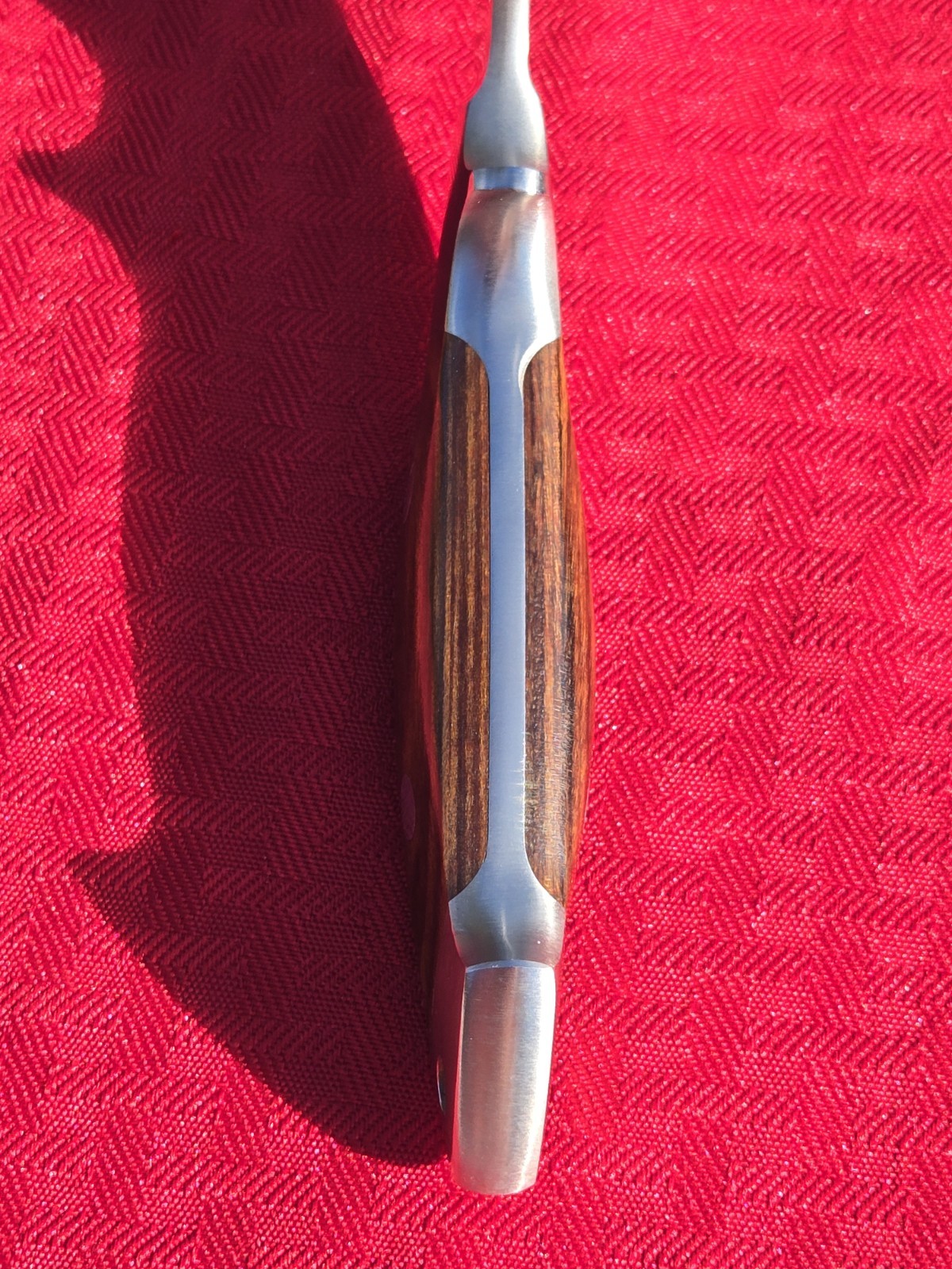 COLTELLO OLIVETTO Hunting Fixed Blade Hunter Knife Handle Italy UNUSED COND EXC